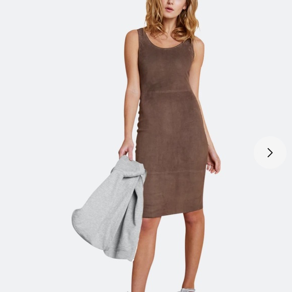 AS by DF Miss Maverick stretch suede dress size small - Picture 3 of 4
